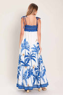 Palm Escape Printed Maxi Dress back