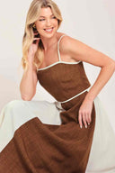 Color Blocked Midi Dress side