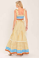 Sunny Cabana Woven Maxi Dress back