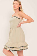 Stone Woven Mini Dress side