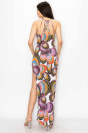 Julie White Tribal Print Maxi Dress back