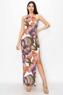 Julie White Tribal Print Maxi Dress
