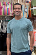 Sage Terry Cloth T Shirt