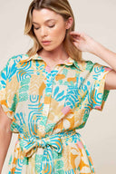 Printed Woven Romper details