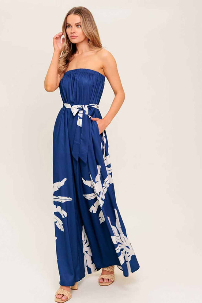Serene Navy Jumpsuit side