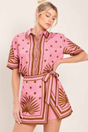 Mauve Vintage Resort Skort Set front