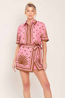 Mauve Vintage Resort Skort Set