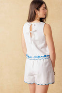White Sensation Shorts Set back