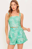 Mint Woven Shorts Set