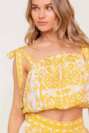 Yellow Noir Skirt Set details