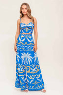 Evening Blue Pants Set front