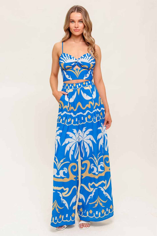 Evening Blue Pants Set