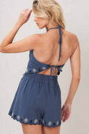 Moonlit Flora Shorts Set back