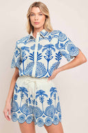 Coastline Palm Shorts Set