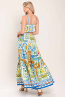 Sicilian Summer Maxi Skirt Set back