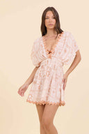 Sunset Stamp Mini Dress
