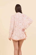 Sunset Stamp Shorts Set back