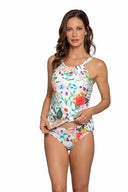 Jantzen Sunrise Blush Audrey Draped Tankini front
