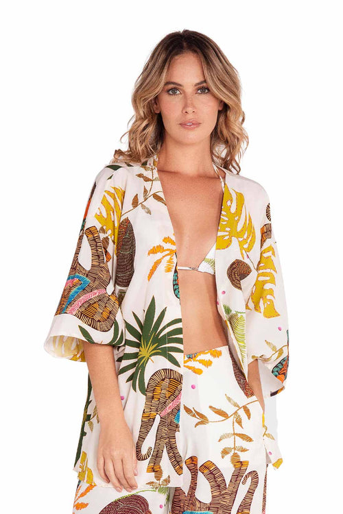 Fiory Tailandia Printed Kimono