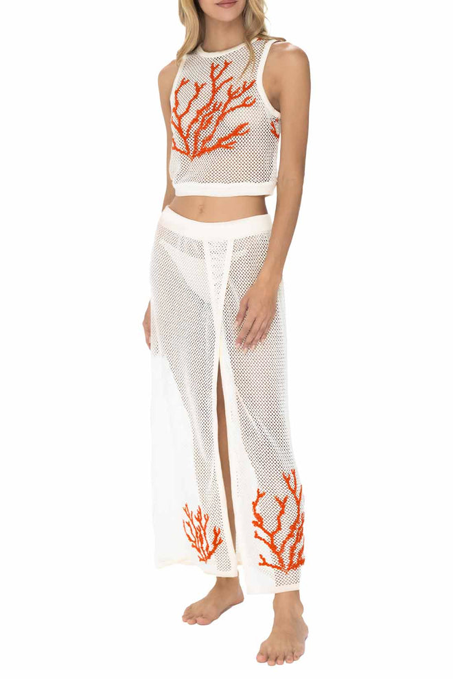 Milonga Koralina Embroidered Skirt Set