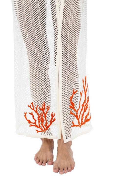 Milonga Koralina Embroidered Skirt Set bottom detail
