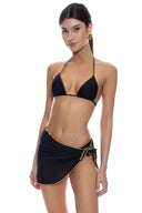 Luli Chic Black Mini Sarong