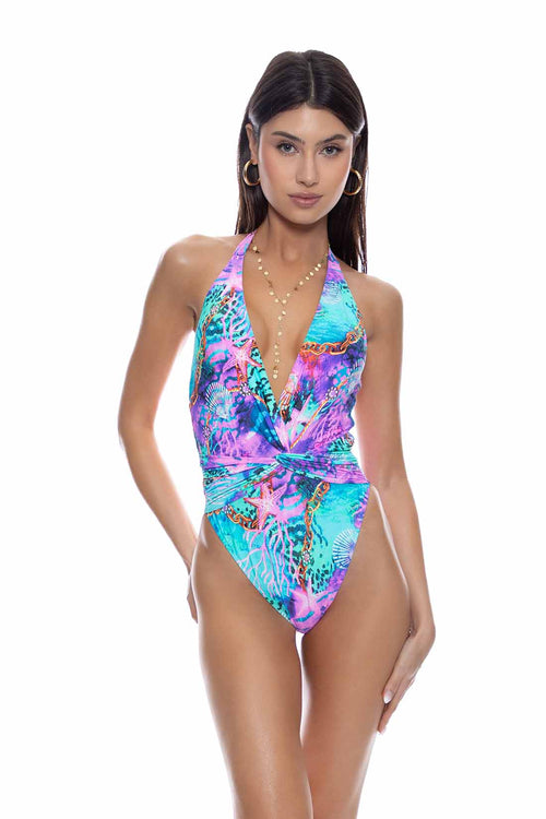 Lulifama Treasure Halter One Piece