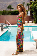 Lulifama Wild Blooms Maxi Dress side