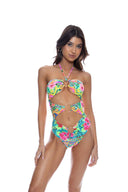 Lulifama Wild Blooms Triple Loop One Piece front