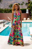 Lulifama Wild Blooms Convertible Maxi Dress