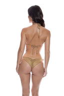 Lulifama Golden Sunset Triangle Bikini Set back