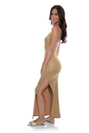 Lulifama Golden Sunset Maxi Dress side