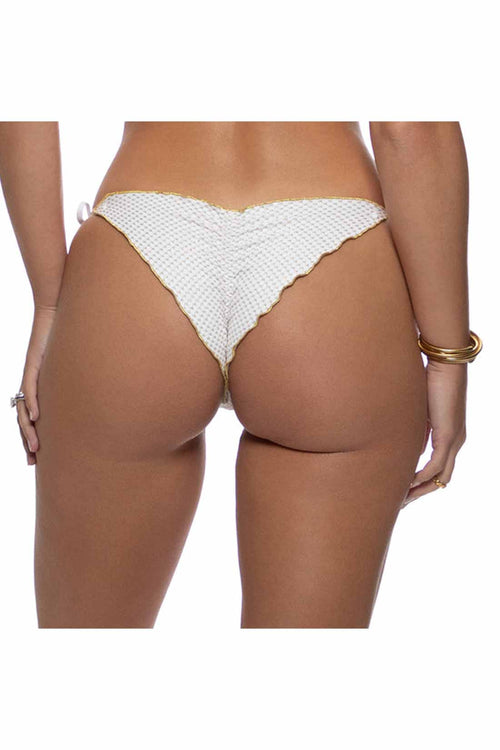 Lulifama Sunkiss White Triangle Bikini Set back