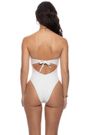 Luli Fama Sunkiss White Cutout One Piece