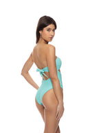 Luli Fama Sunkiss Aqua Cutout One Piece