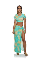 Lulifama Savage Essence Maxi Skirt front