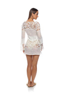 Lulifama Day to Night Ivory Mini Dress back