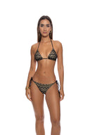Lulifama Midnight Currents Triangle Bikini Set