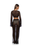 Lulifama Midnight Currents Wrap Skirt back