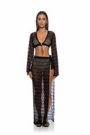 Lulifama Midnight Currents Wrap Skirt