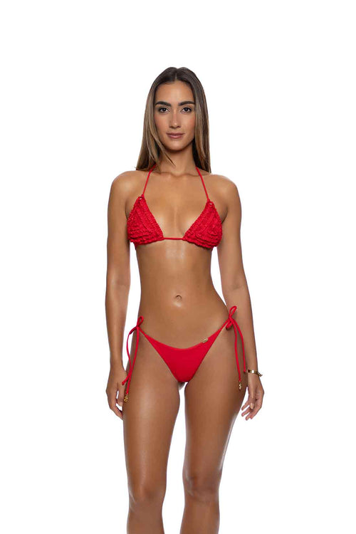Lulifama Sweet Love Red Bikini Set front