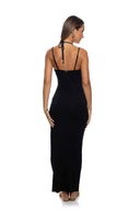 Lulifama Gilded Butterfly Maxi Dress back