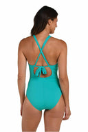 La Blanca Island Goddess Calypso Keyhole One Piece back