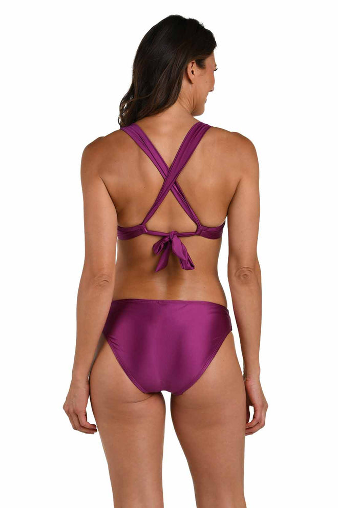 La Blanca Earth Goddess Berry Underwire Bikini Set back