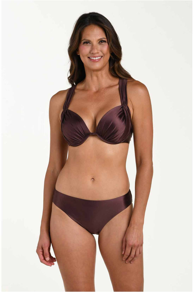 La Blanca Earth Goddess Truffle Underwire Bikini Set