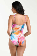 La Blanca Feathered Impressions One Piece back