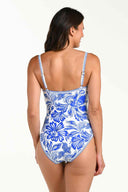 La Blanca Lapis Botanical Brocade One Piece back
