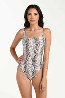 La Blanca Wild Whispers Taupe One Piece