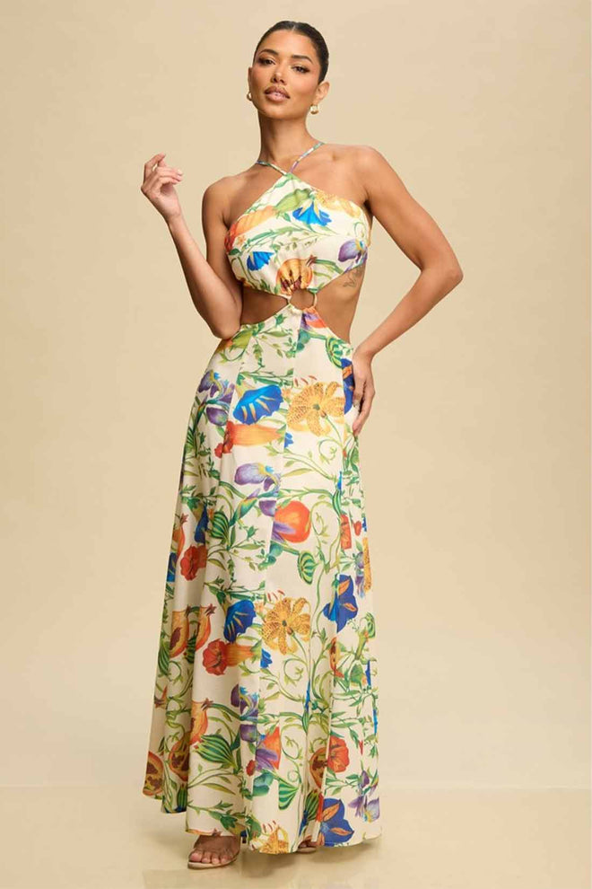 Botanics Ring Maxi Dress front