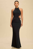 Black Cutout Maxi Dress